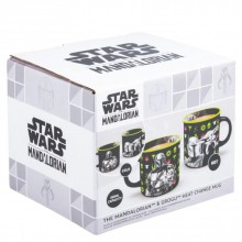 Термочувствителна чаша 350 ml - Mandalorian and Grogu