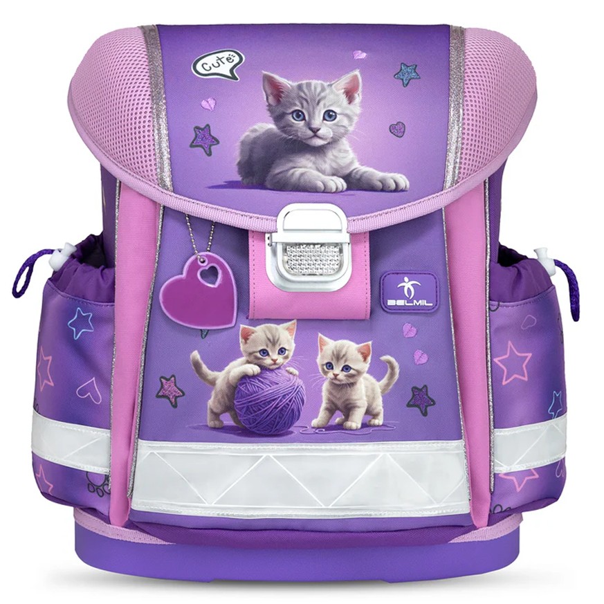 Belmil Schulranzen Set Mini-Fit Little Caty, 4 tlg