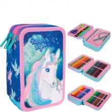 Зареден Несесер с 3 ципа Colorino - Unicorn