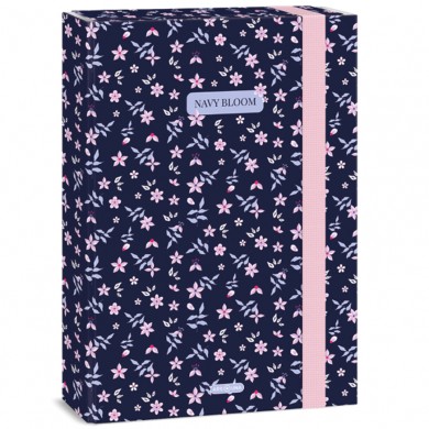 Кутия с ластик A4 Ars Una - Navy Blue