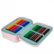 Зареден Несесер с 3 ципа CoolPack - Gradient Strawberry