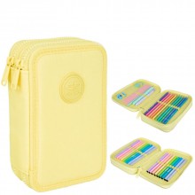 Зареден Несесер с 2 ципа CoolPack - Powder Yellow