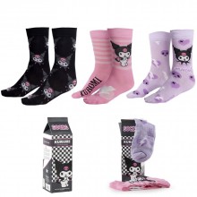 Комплект 3 чифта чорапи в кутия Hello Kitty - Kuromi