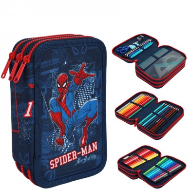 Зареден Несесер 3 ципа Coolpack - Spiderman