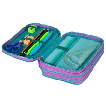 Зареден Несесер с 3 ципа CoolPack - Gradient Blueberry