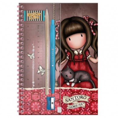 Комплект с ученически пособия SANTORO Gorjuss Memories - Ruby