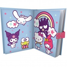 Заключващ се с код дневник Hello Kitty, Kuromi и My Melody