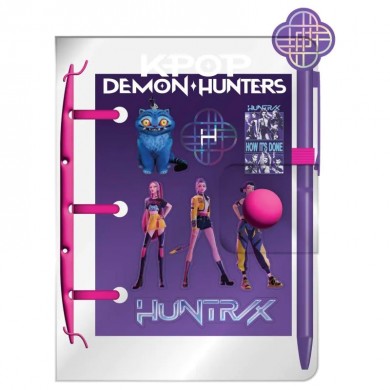Комплект мини тефтер с химикал K-Pop - Demon Hunters How It's Done