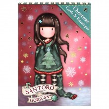 Комплект от 8 Коледни картички Santoro Gorjuss Merry and Bright - Cosy