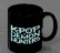 Керамична чаша K-Pop Demon Hunters - черна Logo