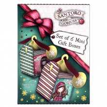 Комплект от 6 бр мини подаръчни кутии Santoro Gorjuss Mеrry and Bright