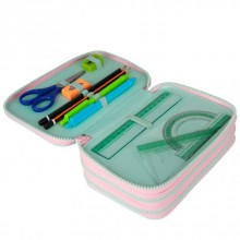 Зареден Несесер с 3 ципа CoolPack - Gradient Strawberry