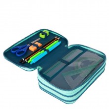 Зареден Несесер с 3 ципа CoolPack - Blue Lagoon