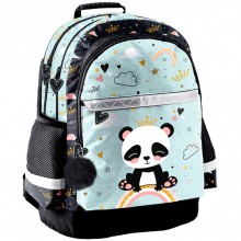 Ученическа Раница PASO - Panda Rainbow
